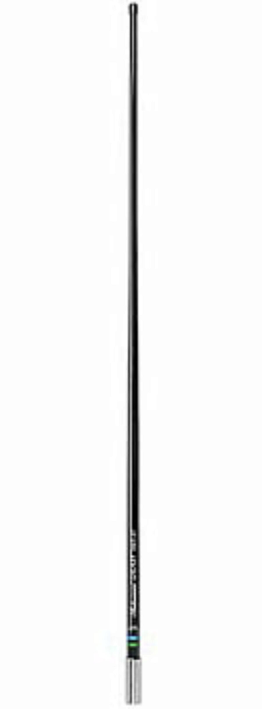 1.2m heavy duty fibreglass VHF antenna - Black