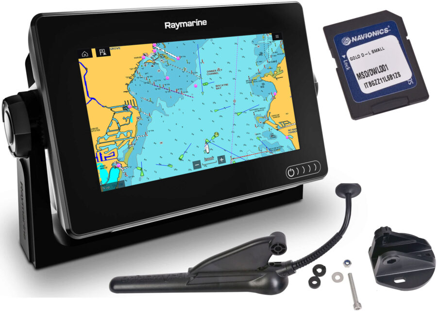 Axiom 7 DV - 7 Inch Multi Function Display With DownVision 600W Sounder With CPT-100DVS DownVision TR + Sm Nav+ Chart
