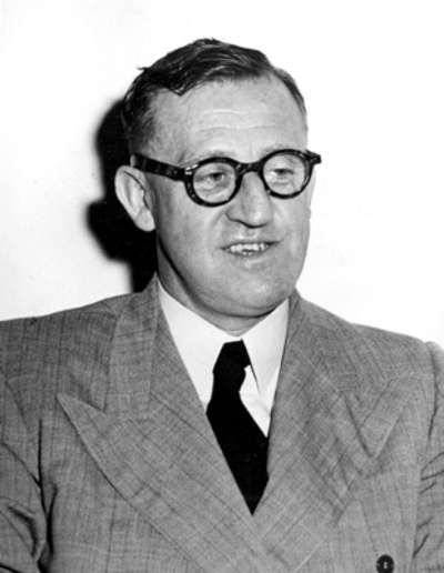 The Leader of the Opposition, Arthur Calwell.