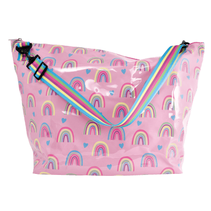 Blue Pastel Chevrons Weekender Bag