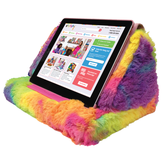 Tie Dye Furry Tablet Pillow Iscream