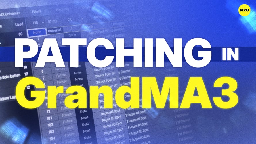 Patching in GrandMA3