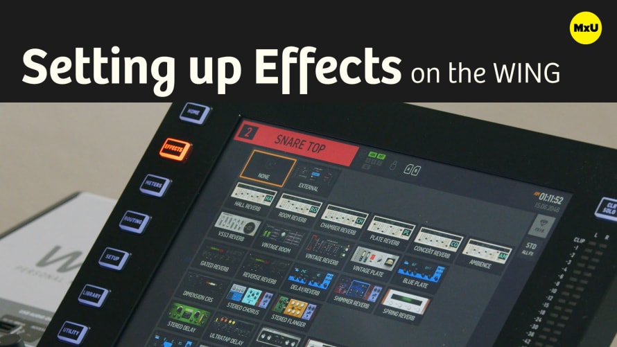 Setting up Effects on the WING