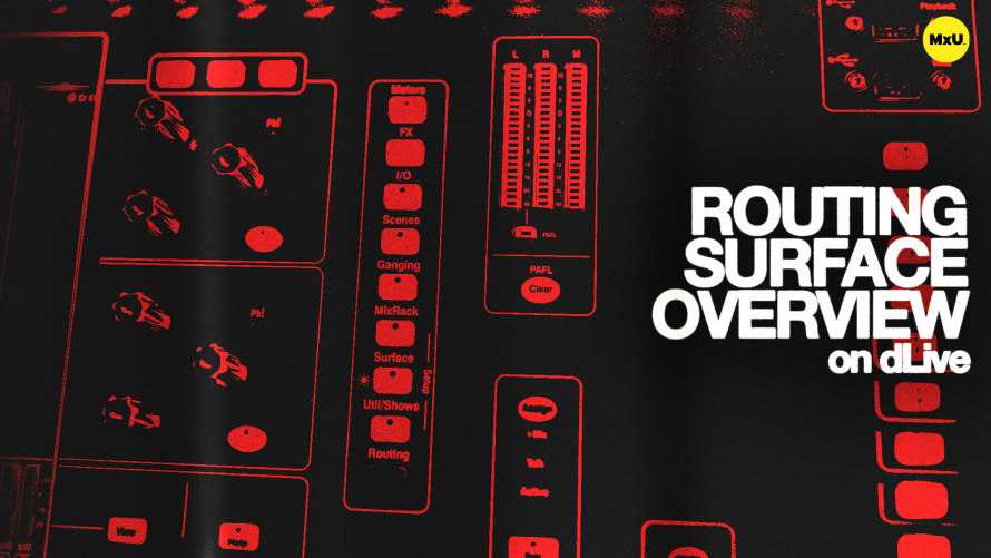 Routing Surface Overview on dLive