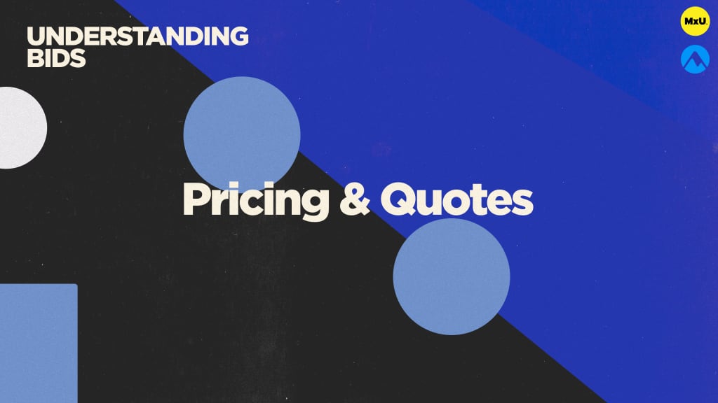 Understanding Bids - Pricing & Quotes