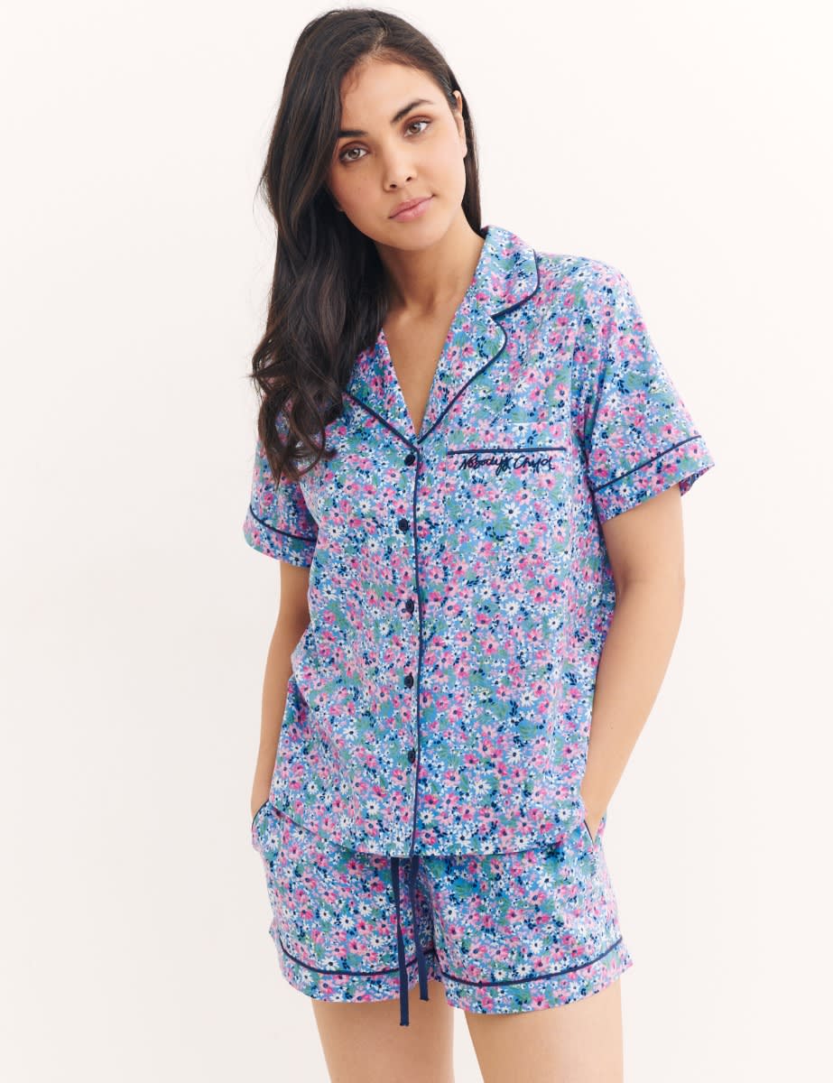 Ditsy Floral Shirt And Pants Pajama Set