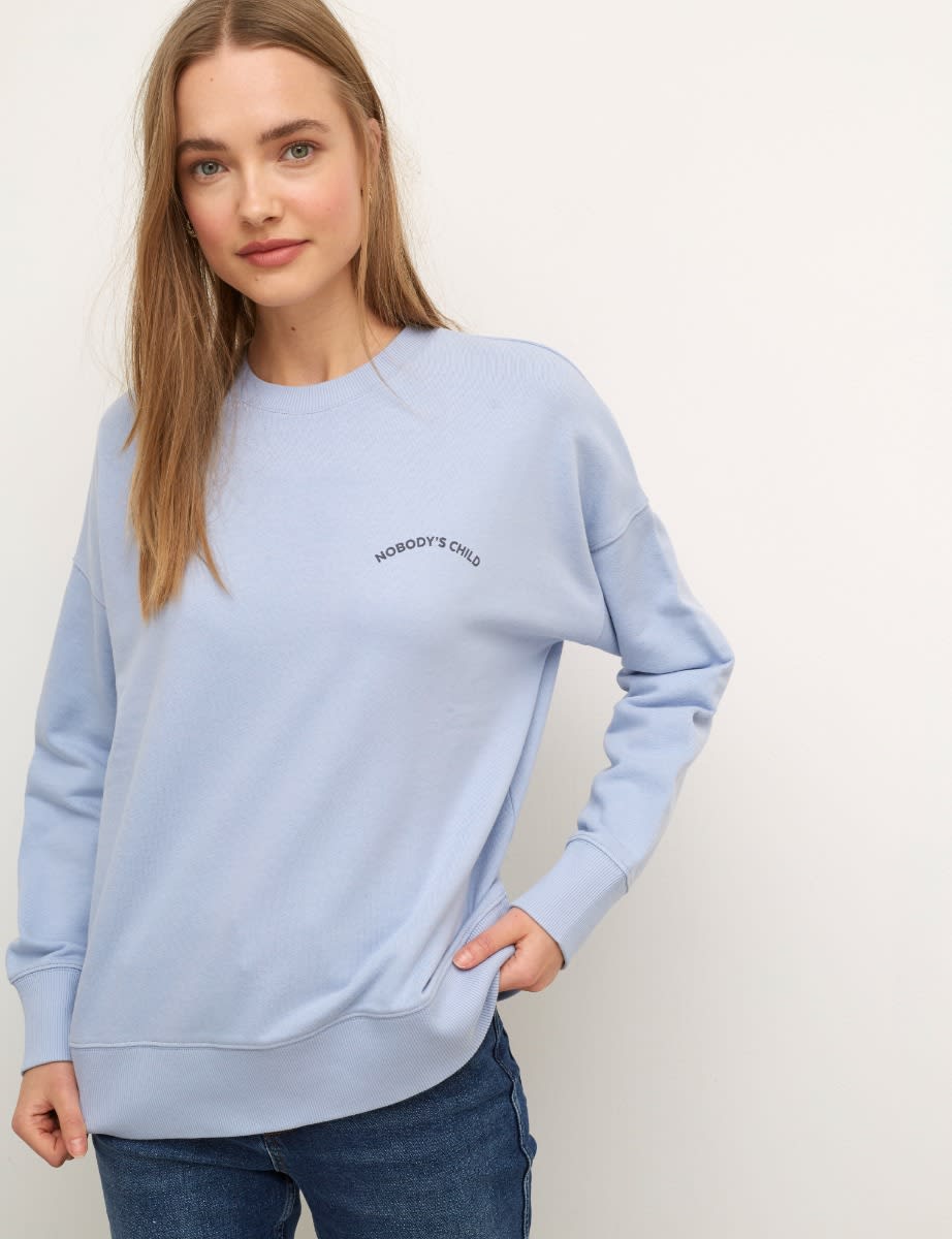 Blue Veg Dye Oversized Sweatshirt 