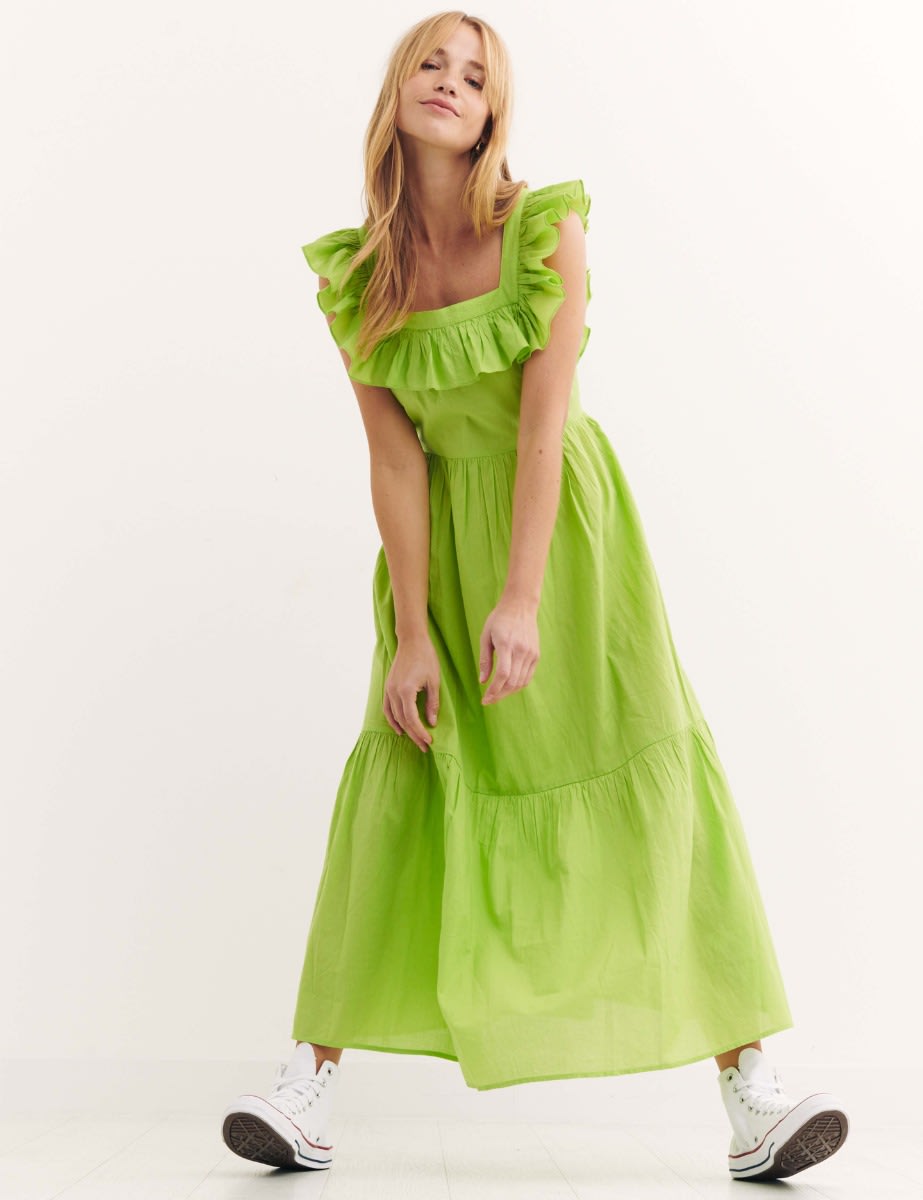 Green Cassidy Midi Dress
