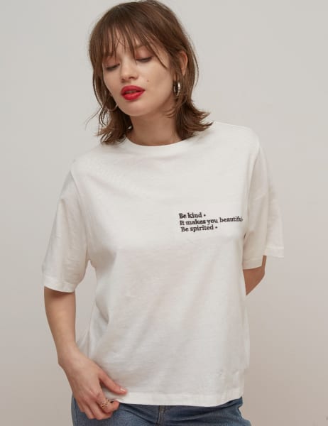 Boxy Embroidered T-Shirt