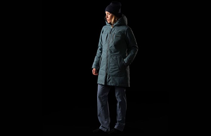 Norrøna vanntett primaloft parka til dame