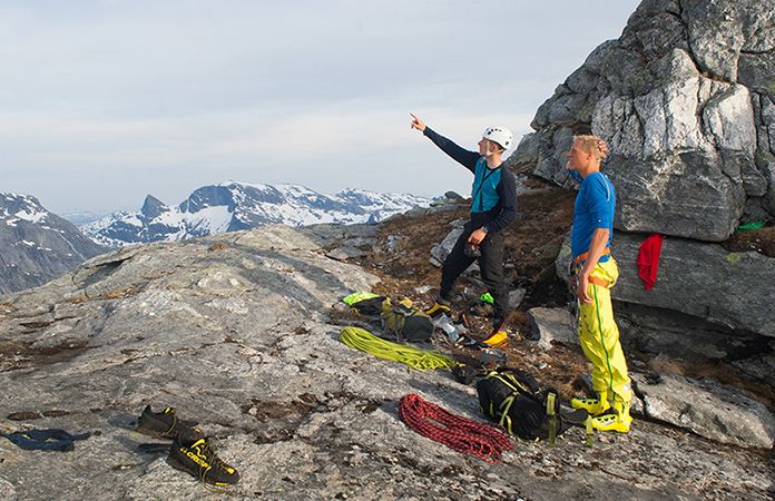 Norrøna bitihorn waterproof pants for climbing and trekking