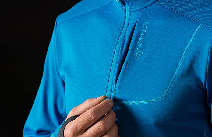 Norrøna bitihorn powerdry sweater - chest pocket