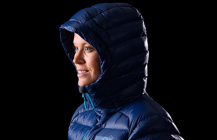 Norrøna lyngen lightweight down750 jacket for women - hood