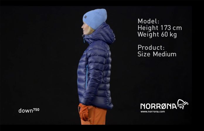 Norrøna lyngen lightweight down750 jacket for women ski touring
