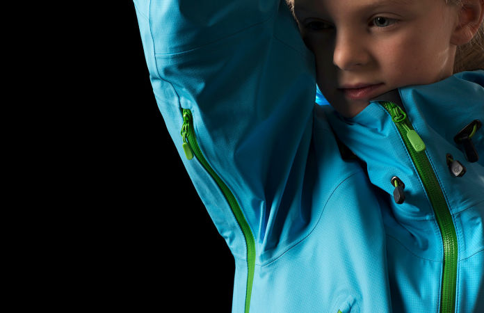 Kids ski jacket vent zipper - Norrona falketind
