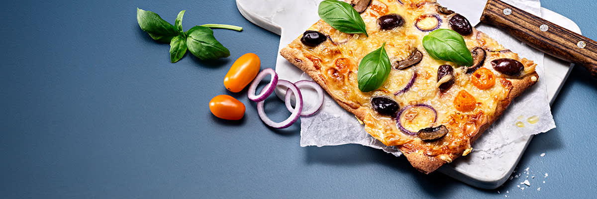 Receptbild på Pizza bianco med SkinkOst