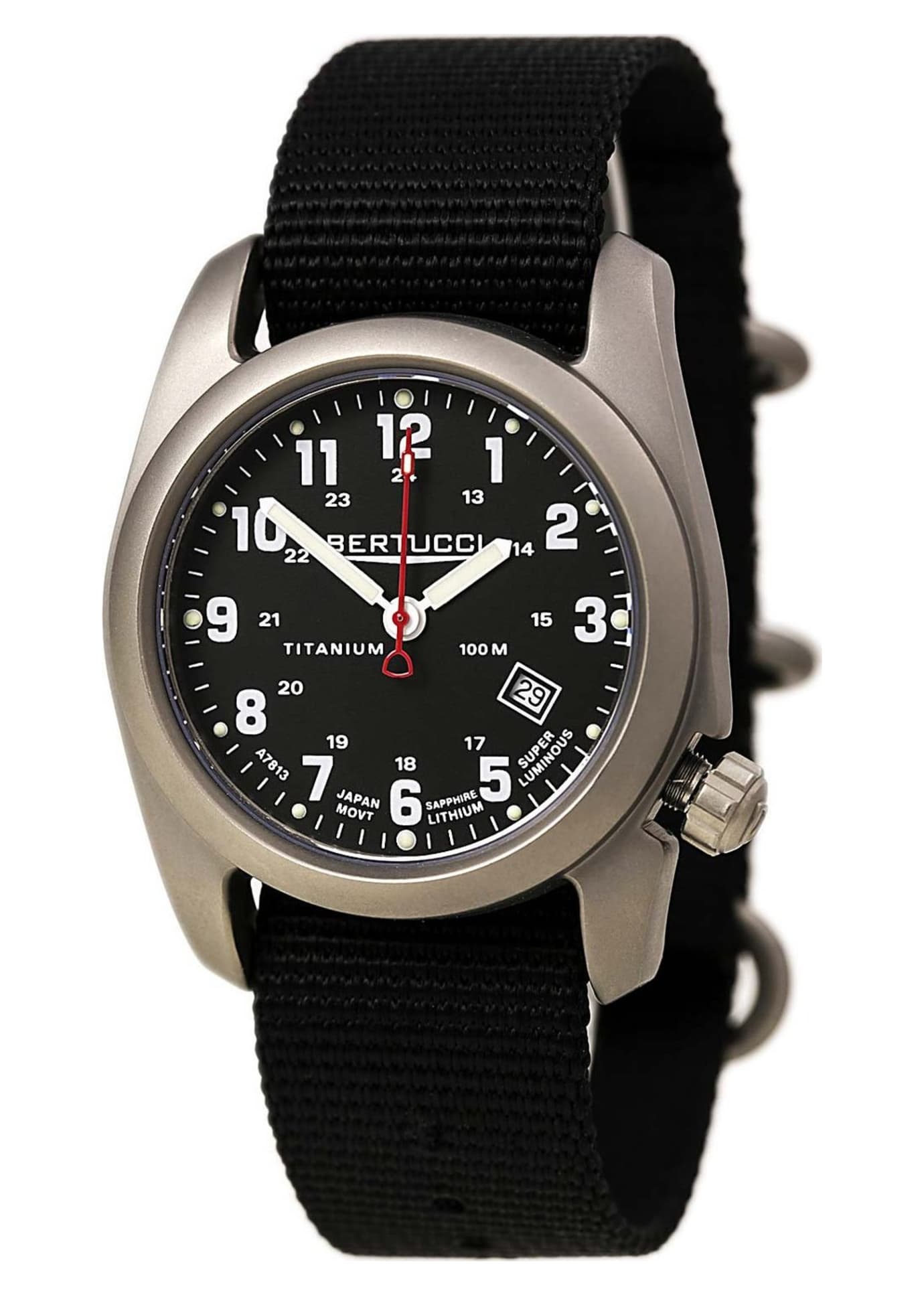 Bertucci A2T Original Classic Watch Black Dial Black Band