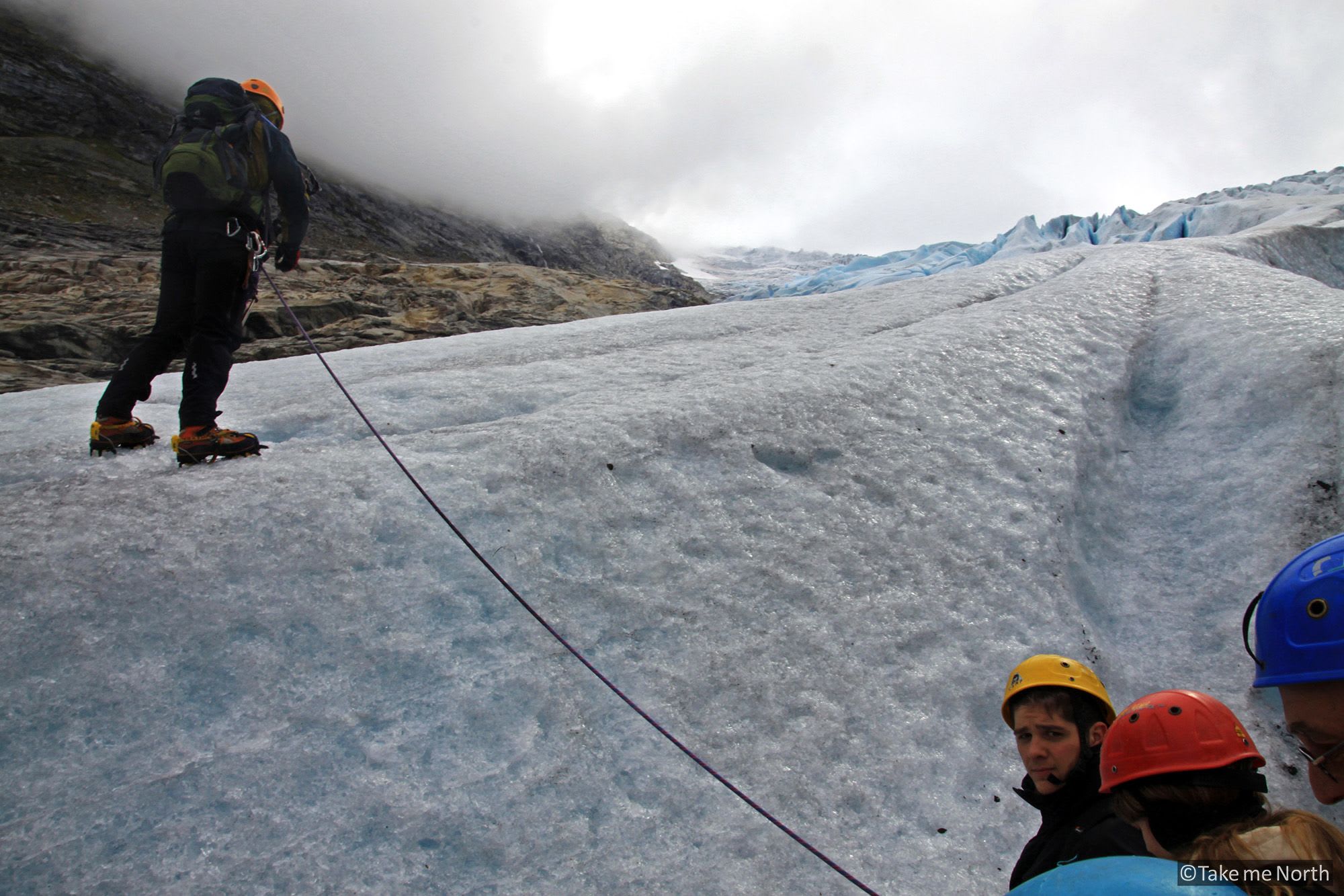 Glacier hike on Bødalsbreen, 2010