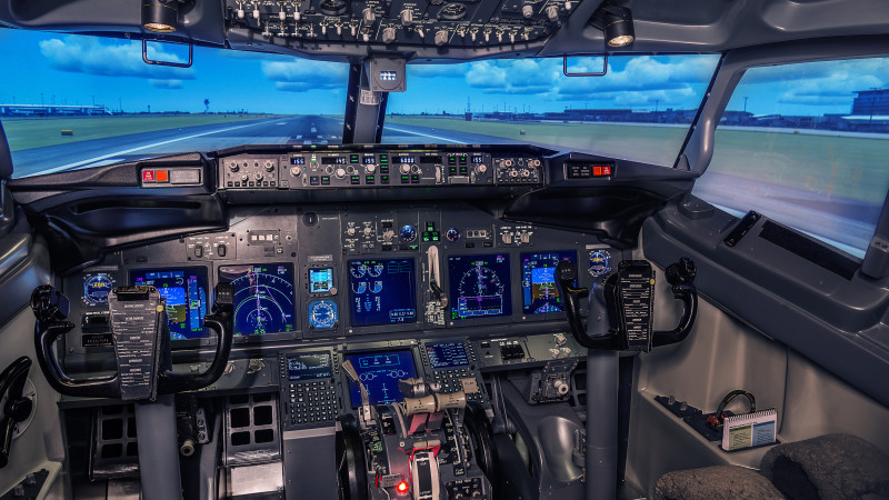 From The Cockpit Boeing 737 Flight Simulator Boeing B 