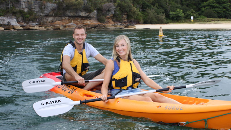 double kayak hire in manly - 4 hours - for 2