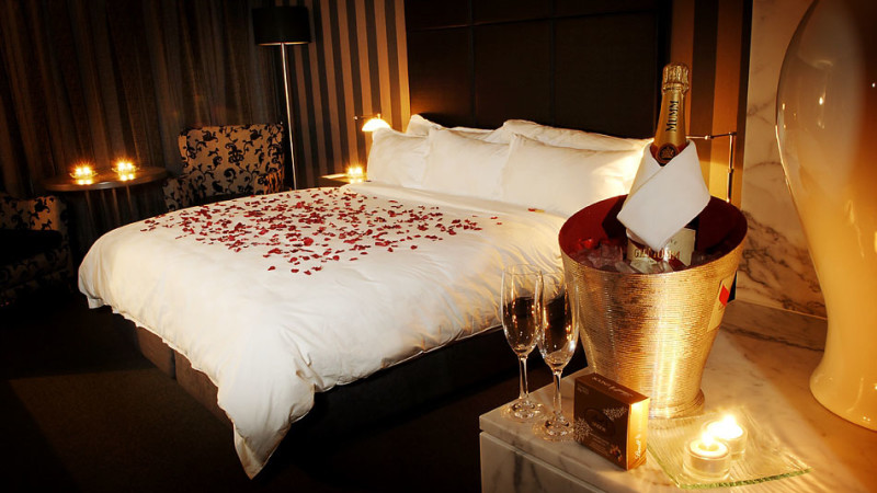 Overnight Enchantment with Wine and Romantic Turndown