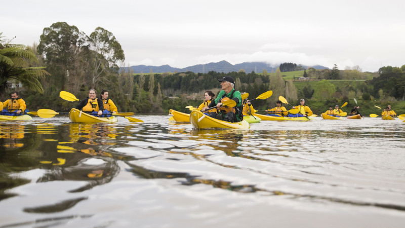 Guided Kayak Glow Worm Tour at Lake Karapiro