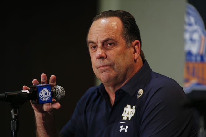 Notre Dame men’s basketball coach Mike Brey