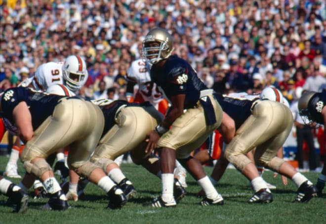 Former Notre Dame quarterback Tony Rice