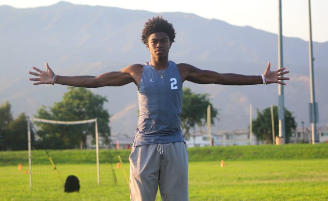 California cornerback Ceyair Wright holds a Michigan Wolverines football recruiting offer.