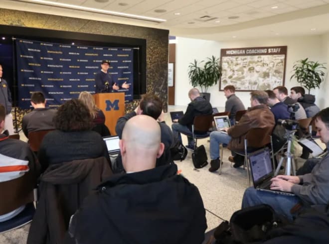 Michigan Wolverines football coach Jim Harbaugh