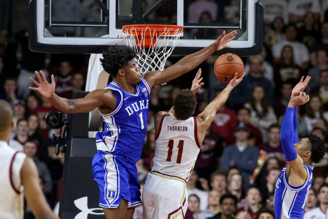 Duke freshman center Vernon Carey Jr. is averaging 17.6 points and 8.7 rebounds per game.