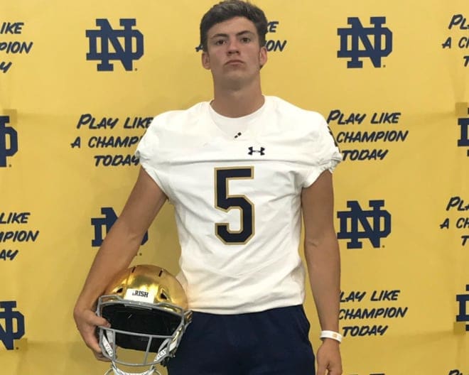 Notre Dame incoming preferred walk-on Chase Ketterer