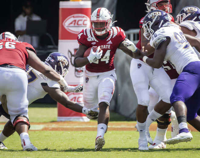 NC State Wolfpack football running back Zonovan Knight