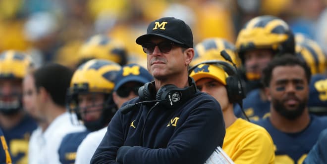 Michigan Wolverines football coach Jim Harbaugh