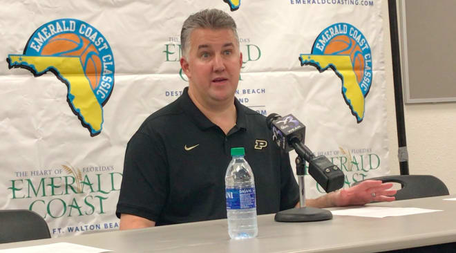 Purdue coach Matt Painter discusses his team's Emerald Coast Classic championship game loss to Florida State.