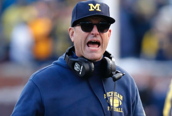 Michigan Wolverines football coach Jim Harbaugh