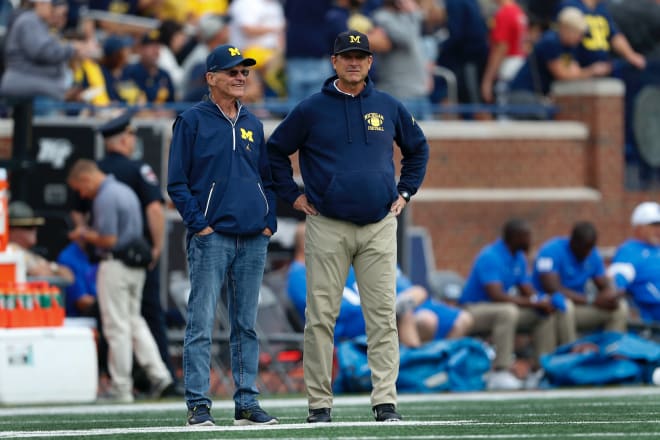 Michigan Wolverines football coach Jim Harbaugh