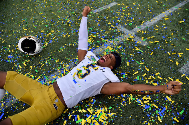 Former Notre Dame cornerback and Carolina Panthers draft choice Troy Pride Jr.