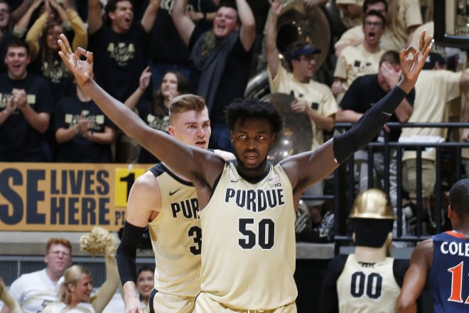 Purdue big men Trevion Williams and Matt Haarms