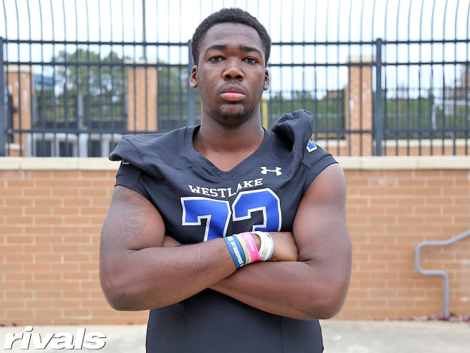 Atlanta offensive tackle Jakiah Leftwich.