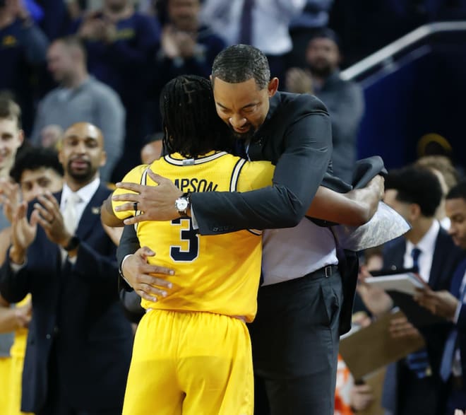 Michigan Wolverines basketball's Zavier Simpson and Juwan Howard