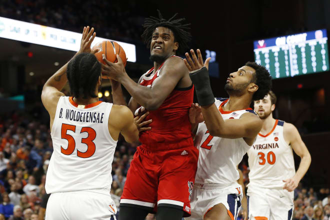 NC State Wolfpack basketball forward D.J. Funderburk is going through the NBA Draft process.