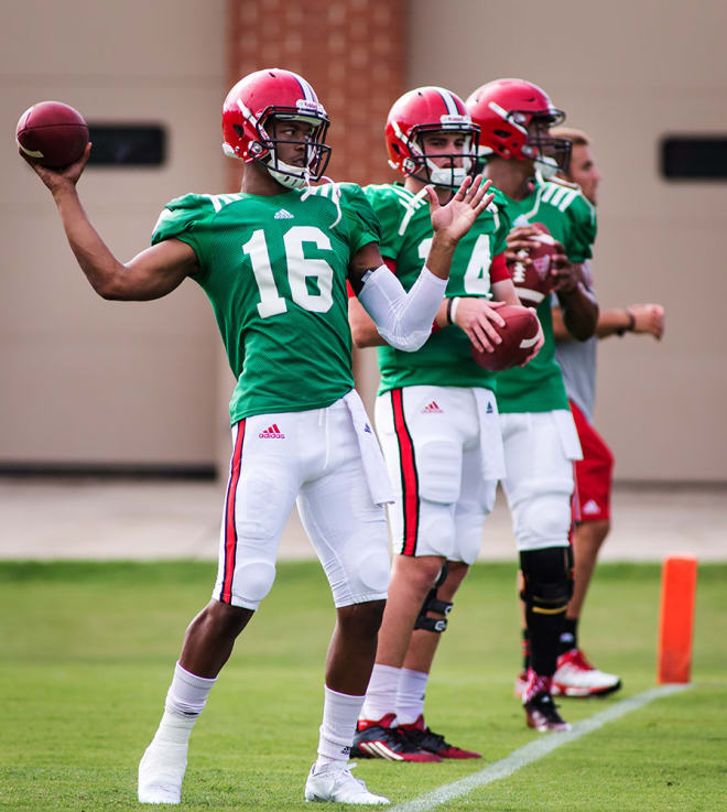 Meyers competed for the starting quarterback job against Ryan Finley and Jalan McClendon in 2016.