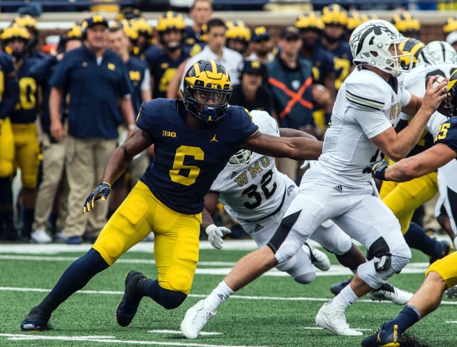 Former Michigan Wolverines football linebacker Josh Uche