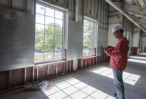 A look at some of the new windows that have already been put in place. 