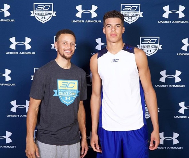 Steph Curry and Michael Porter Jr. 