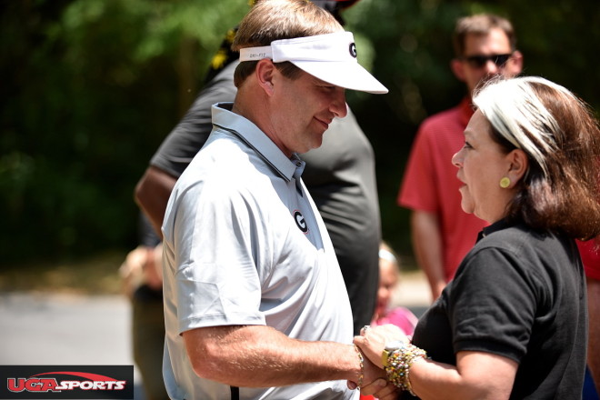 Kirby Smart  was welcomed to Camp Sunshine