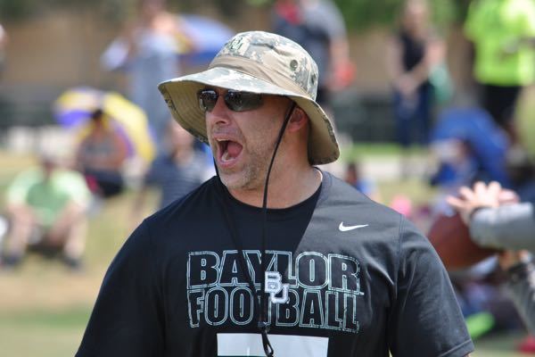 Baylor DL coach Chris Achuff continues to recruit the Houston area this week.