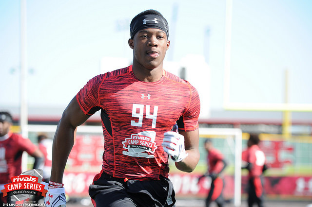 Omar Manning at the Rivals Camp Series event in Dallas this spring