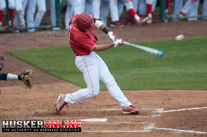Scott Schreiber powered the Huskers' offense with two home runs on Sunday.